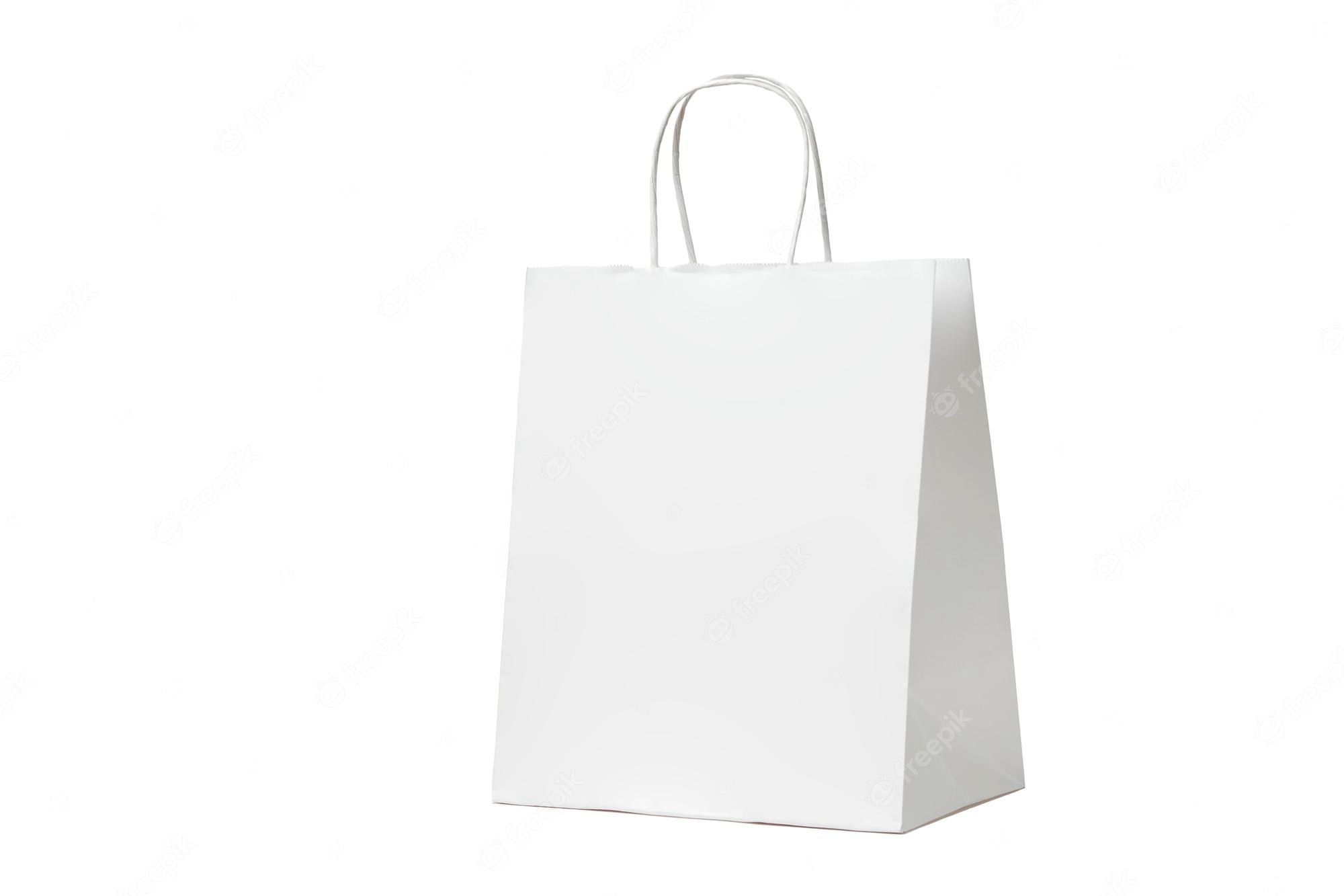 Custom White Paper Bags| PakFactory®